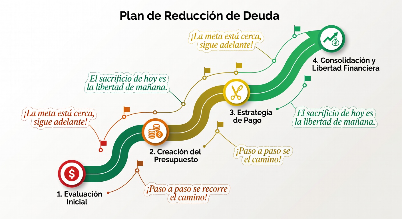 Ilustración plan de reducción de deuda