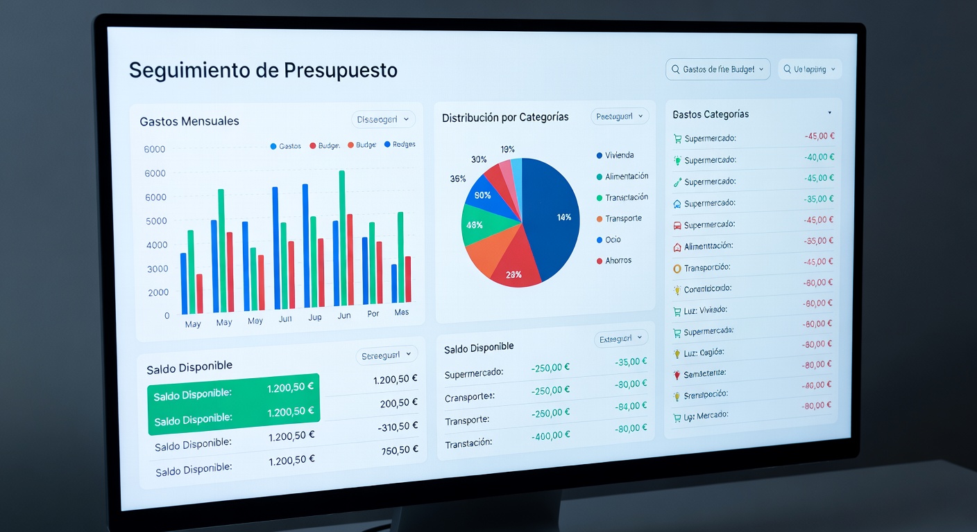 Dashboard digital de presupuesto